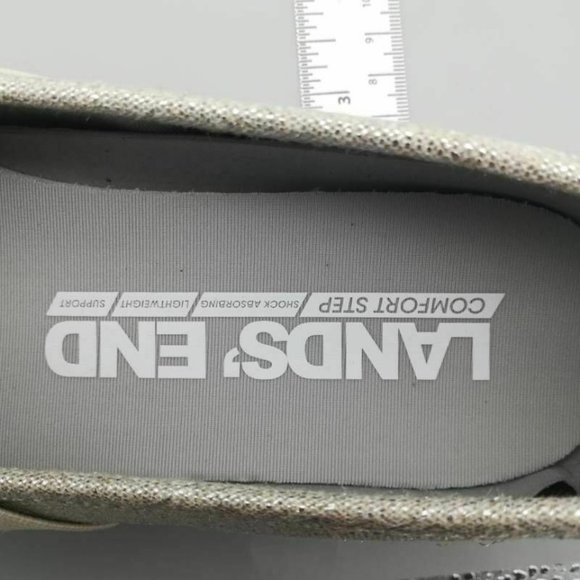 Lands End Womens Comfort Flat Shoe Beige‎ 8.5D - Picture 6 of 6